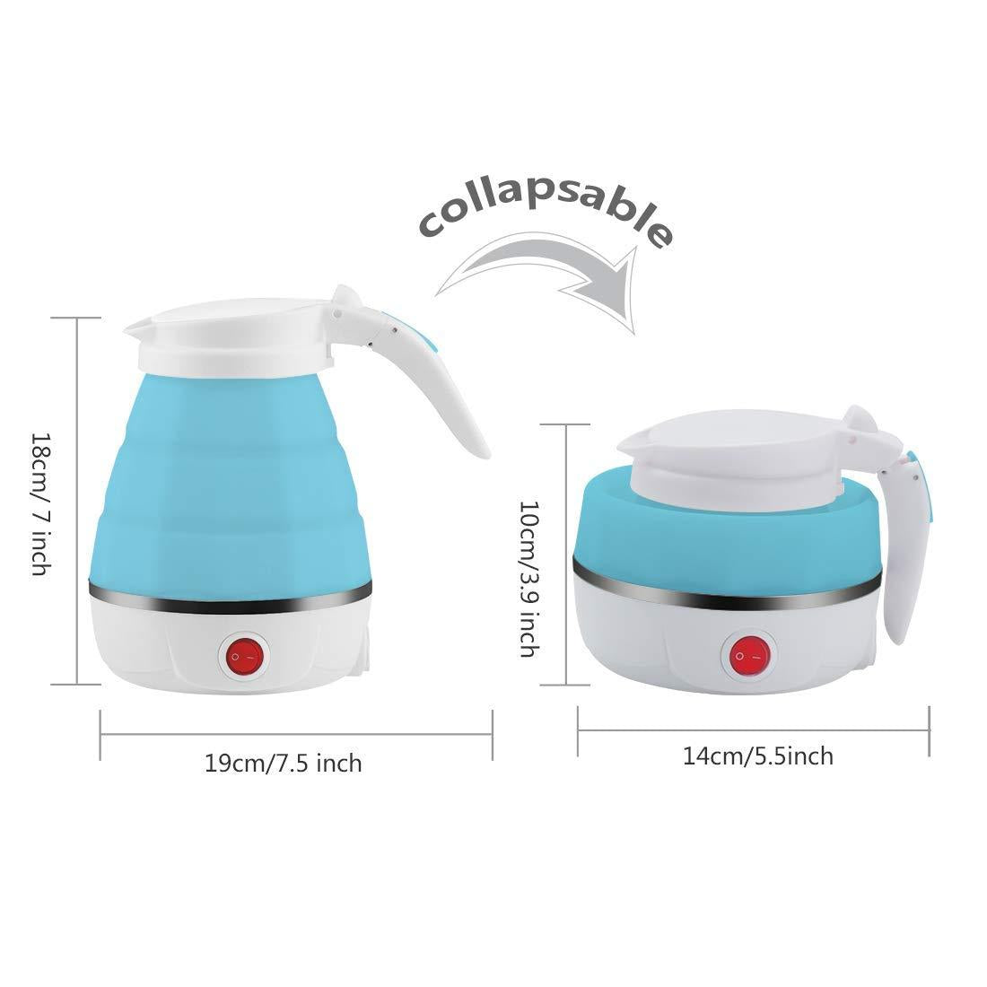 Portable Electric Kettle - Silicone Foldable Electric Water Kettle ( 600 ml )