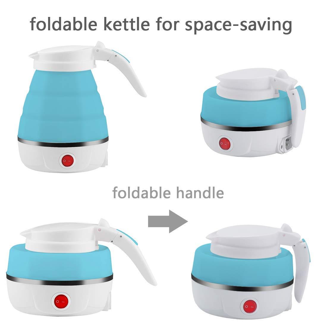 Portable Electric Kettle - Silicone Foldable Electric Water Kettle ( 600 ml )